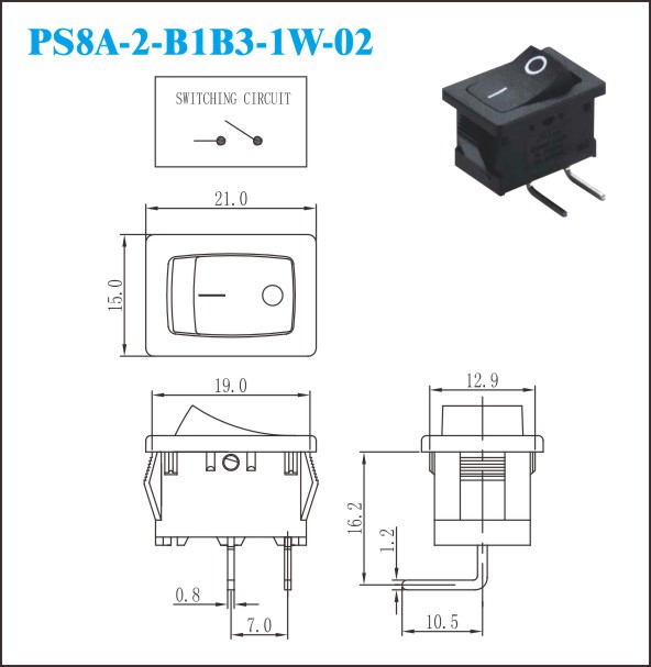PS8A-2-B1B3-1W-02