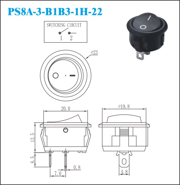 PS8A-3-B1B3-1H-22