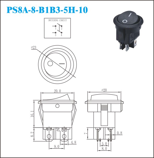 PS8A-8-B1B3-5H-10