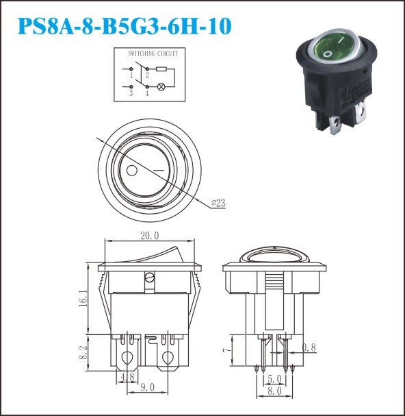 PS8A-8-B5G3-6H-10