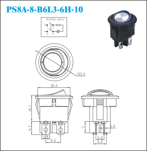 PS8A-8-B6L3-6H-10